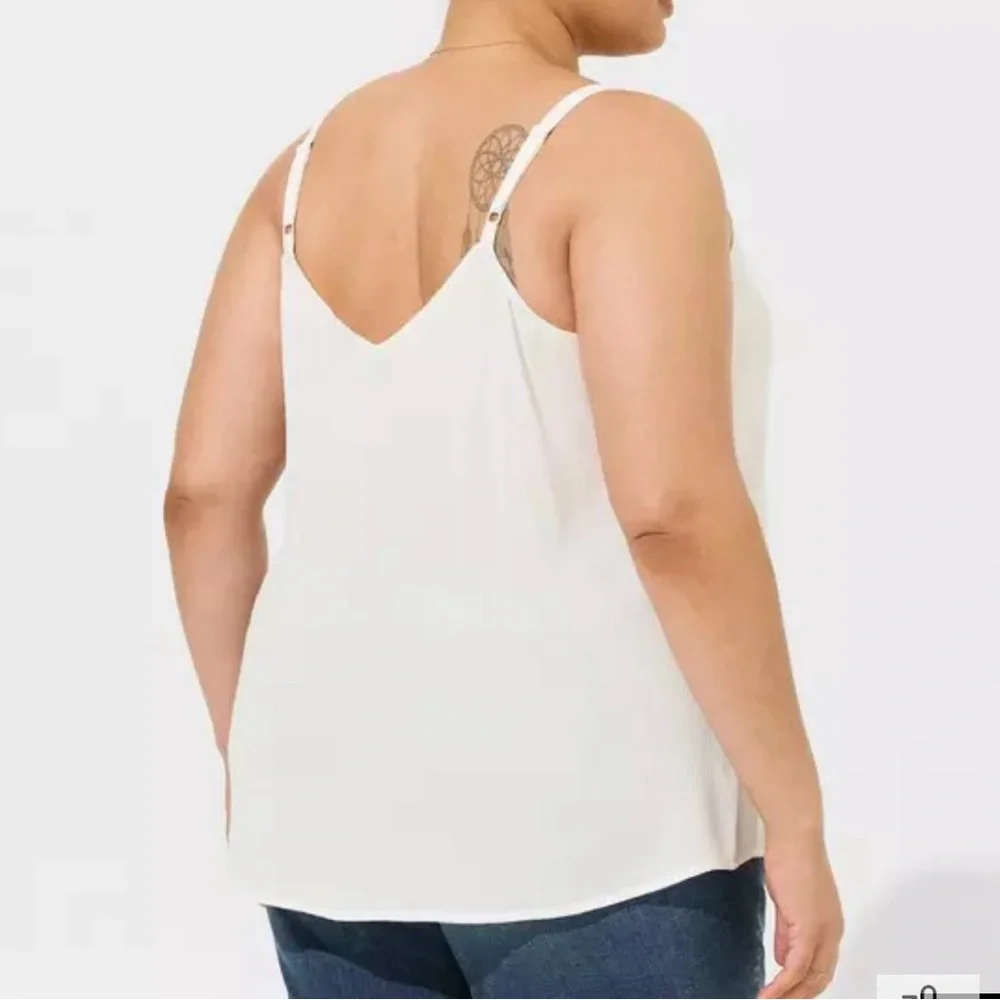 Torrid Sophie Washable Gauze Tie Front Swing Cami - Picture 2 of 2